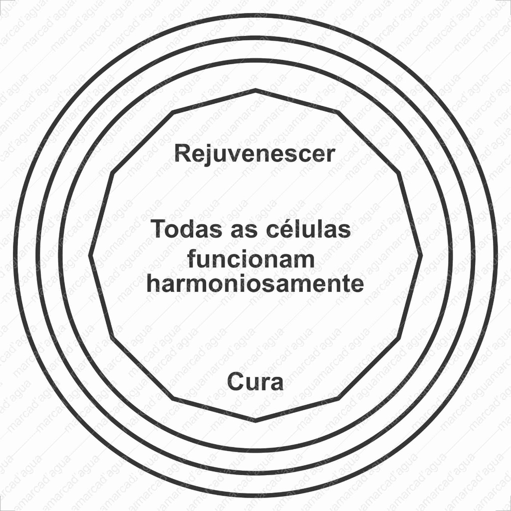 Placa, gráfico Rejuvenescedor, Mesa D'Amiens, Regulador intestinal, dinamizador  - radiestesia