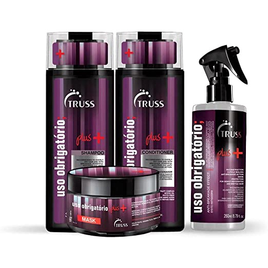 Truss Kit Uso Obrigatório Plus - Shampoo + Condicionador + Mask + Uso Obrigatório Plus (4 produtos )