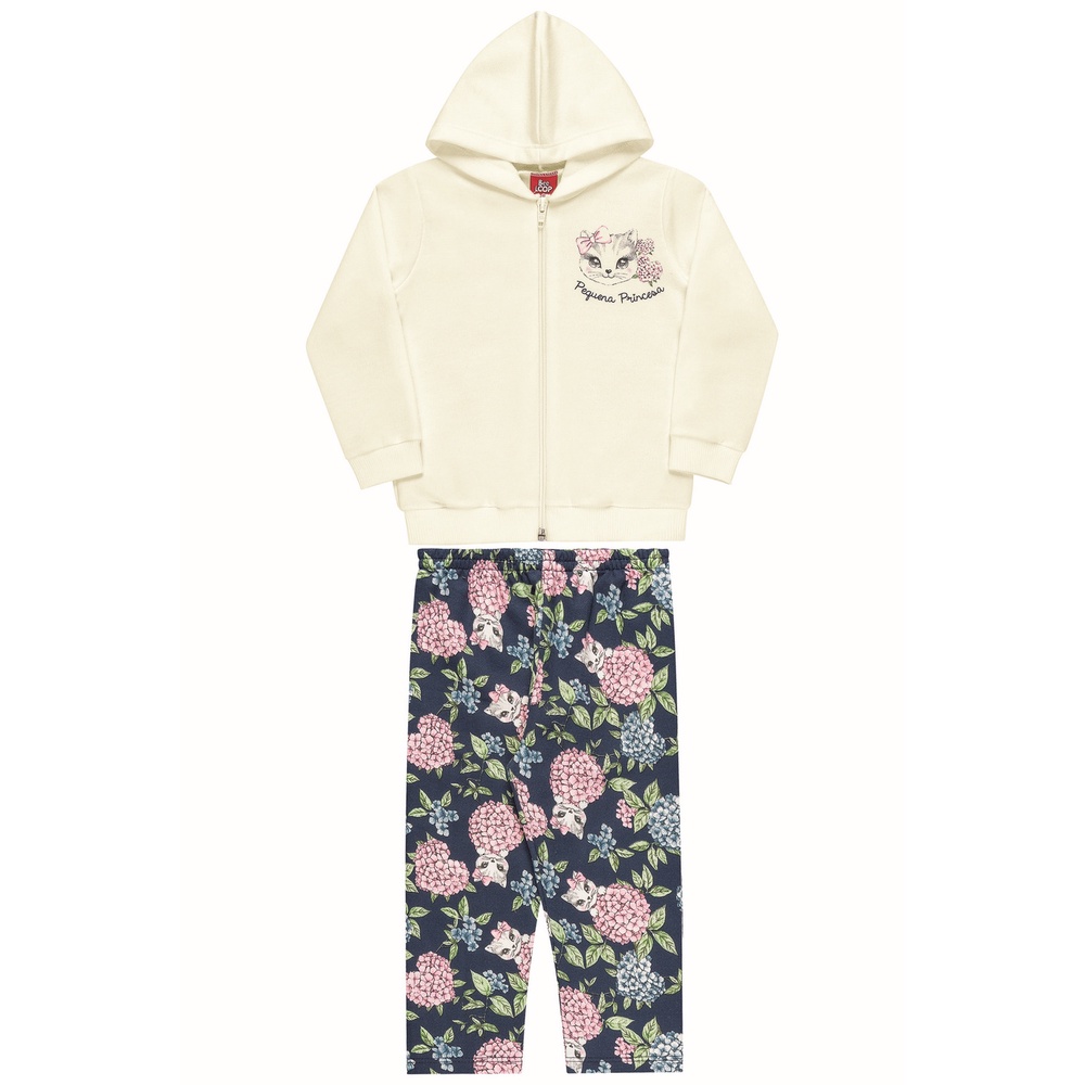 Detalhes do Conjunto Bebê Jaqueta e Calça Bee Loop