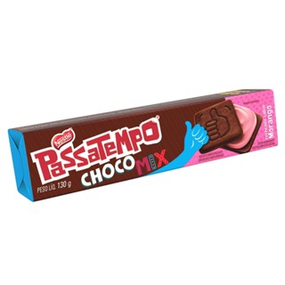 Biscoito PASSATEMPO Chocomix Morango 130g