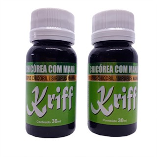 Kit 2 Xarope De Chicória Com Maná Kriff 30ml