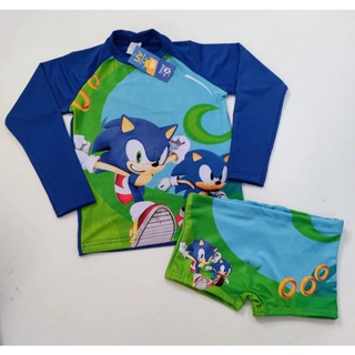 Kit Sunga Infantil + Blusa Proteção Solar UV50 Infantil Roupa para Praia Meninos Personagens