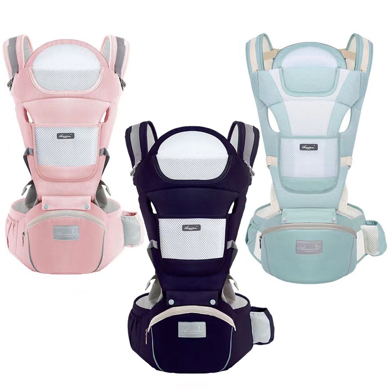Banco De Cintura Para Bebê Canguru  Bebe Passeio Varias Cores Mochila Infantil Hipseat Car...
