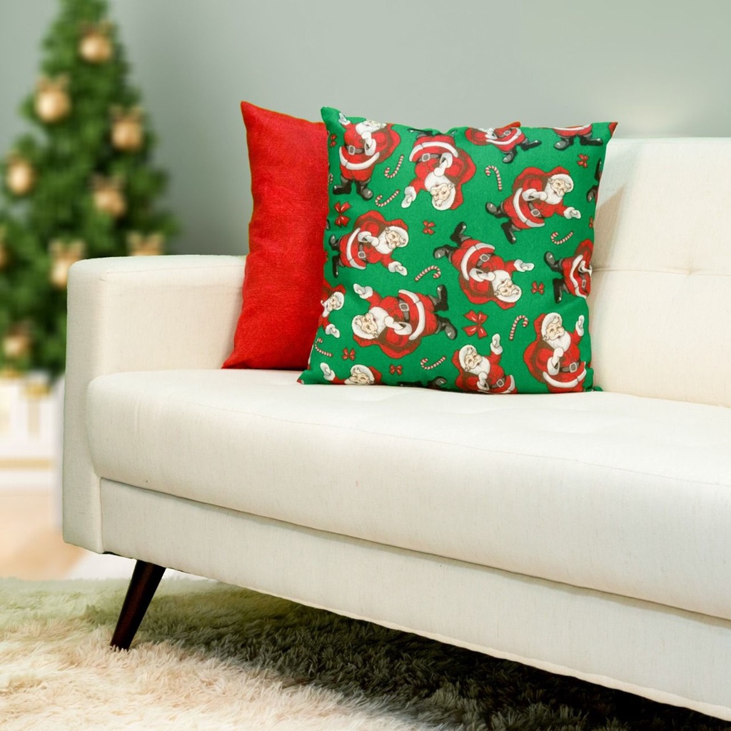 Kit 4 capas de almofada decorativa natal
