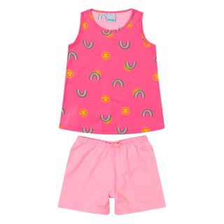Pijama Infantil Menina Curto Malwee 1000083317