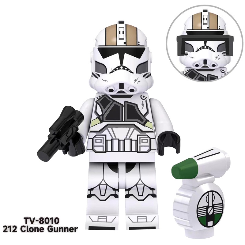 Figuras Brancas De Darth Vader Ahsoka Airbrne Troopers Block Toy Presente Para Crianças