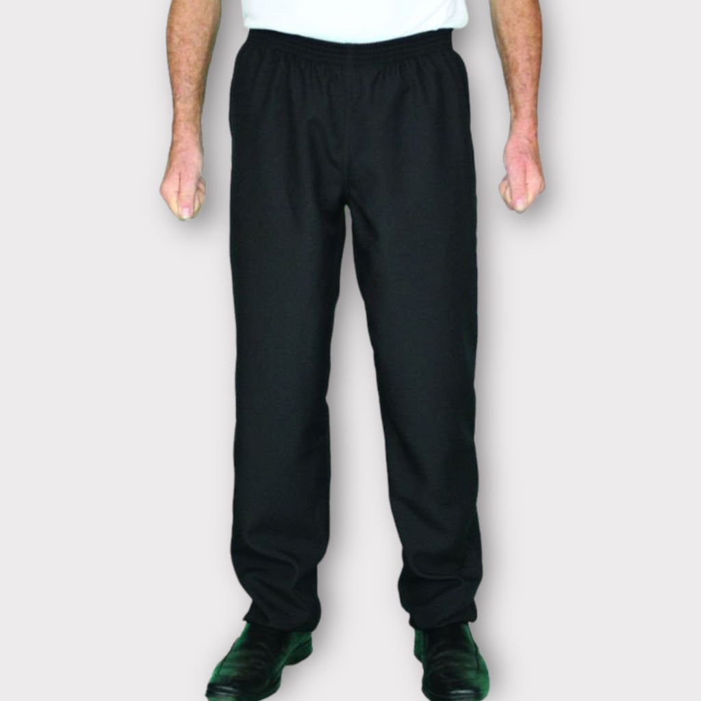 Calça sem bolso em poliéster para garçom padeiro pizzaiolo cozinheiro em Oferta na Shopee