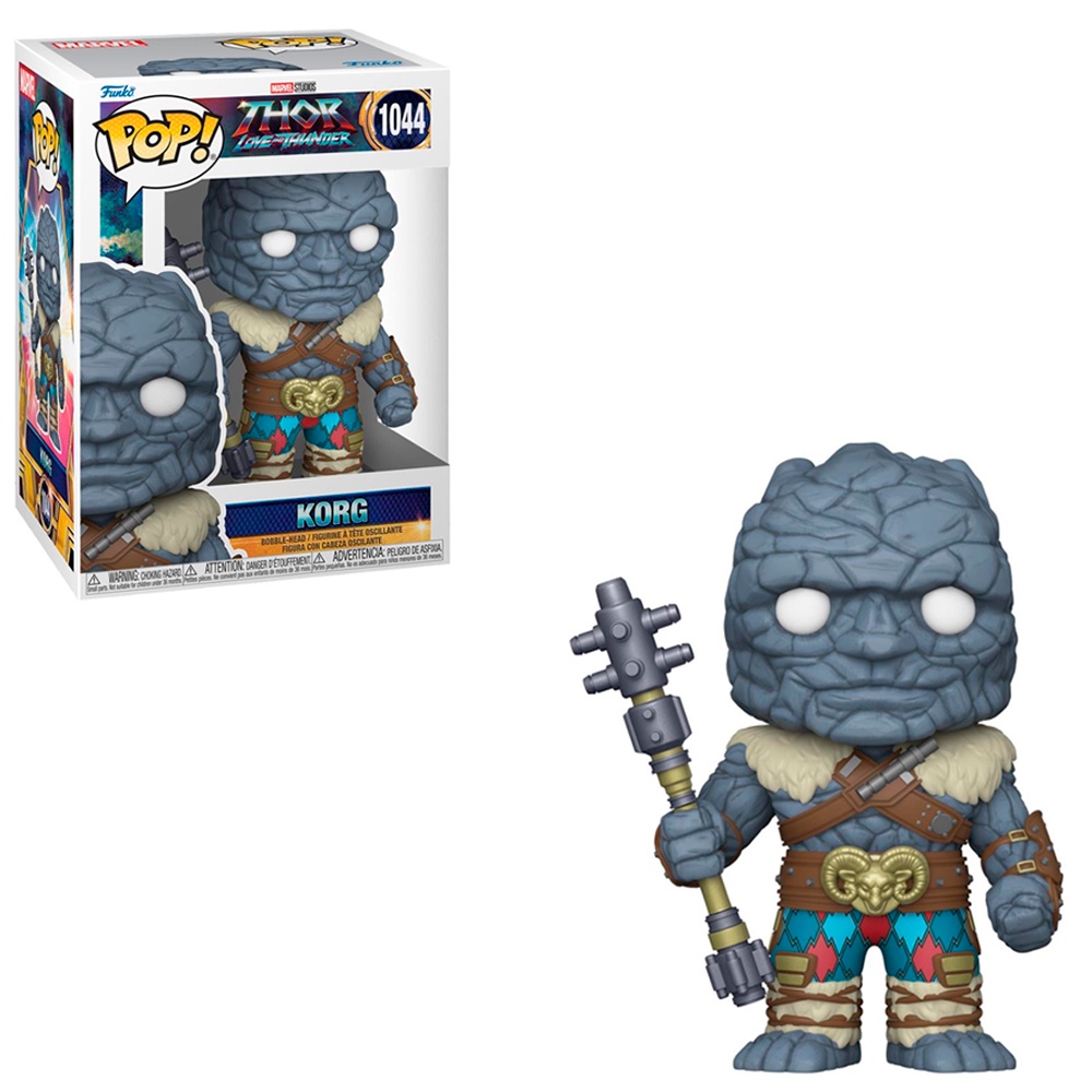 FUNKO POP MARVEL THOR: LOVE AND THUNDER - KORG 1044 NOVO ORIGINAL