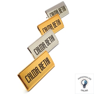 Etiqueta Personalizada 2.8×1.1 Cm Plaquinha De Metal 10 Unid em Oferta na Shopee