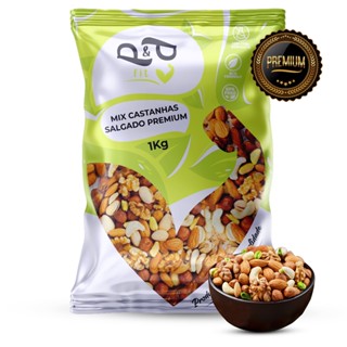 Mix de Nuts Castanhas Nozes Amendoas 1Kg Selecionadas - P&P