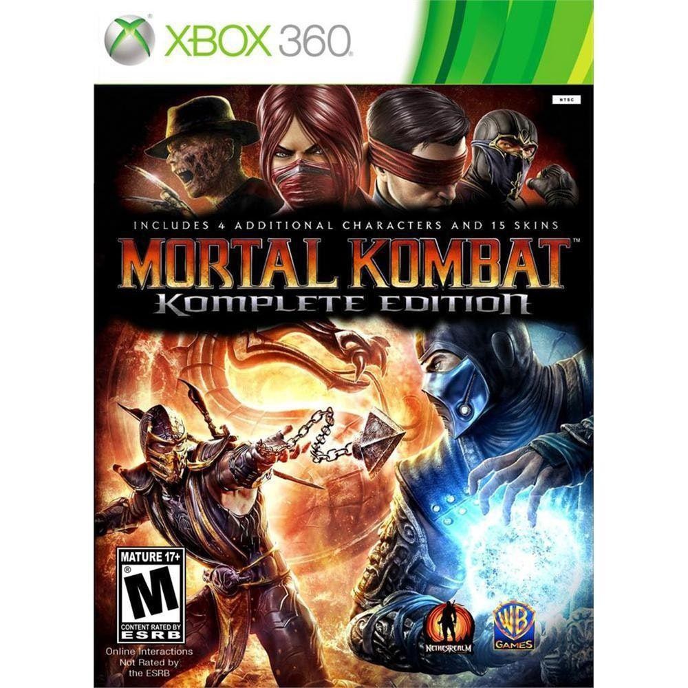 mortal kombat komplete edition xbox 360 - MIDIA FÍSICA mortal kombat komplete edition xbox 360 - MIDIA FÍSICA