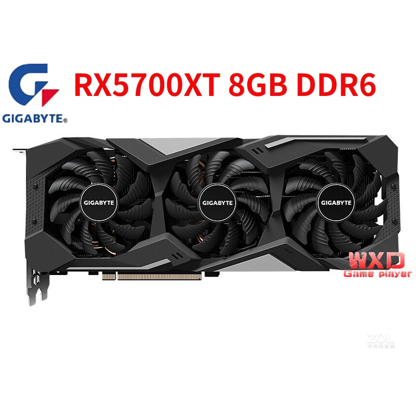 Gigabyte AMD Radeon RX 5700 XT 8GB OC GDDR6 256bit 7nm 5500xt 5600XT 5700xt Placa De Vídeo GPU-Mãe CPU
