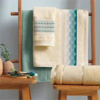 Toalha de Lavabo, Rosto e Banho  Ponto Cruz Karsten 360g/m² - Sabrine II Banheiro
