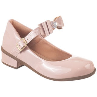 Sapatilha Infantil Feminina Laço Enfeite Coração Pérola Brilho Boneca Salto Baixo Médio Festa Moda Blogueira Confortável em Oferta na Shopee