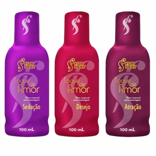 Oleo Para Massagem Corporal Relaxante - Toque de Amor Forsexy - Atracao, Seducao e Desejo 100ml Tantrica em Oferta na Shopee