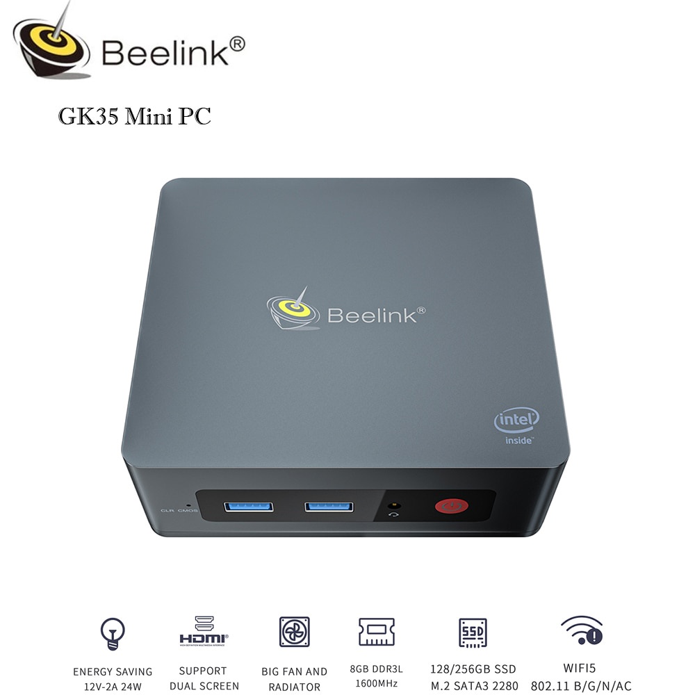 BeelinkMini PC GK35 con Windows 10 , Intel Apollo Lago Celeron N3350