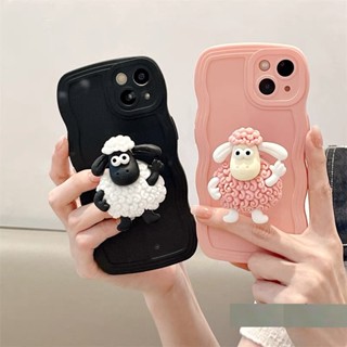 Capa De Telefone Para iPhone 13 12 11 pro Max X XS 7/8 Plus Pequena Celular De Ovelha