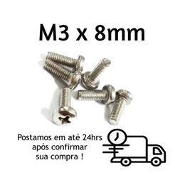 Parafuso Cabeça Panela Phillips M3 X 8mm INOX