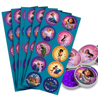 30 Adesivos Encanto Disney redondos decoração festa