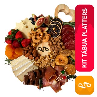 Kit Platters Castanhas Nozes Frutas Secas, Pistache Damasco