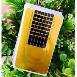 50 Moldes Adesivos De Papel Para Unha Gel Fibra Decoração