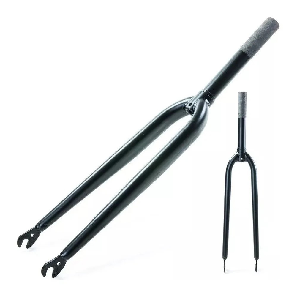 Garfo Speed Aro 700 Ahead Set Preto Fosco Aço P/ferradura