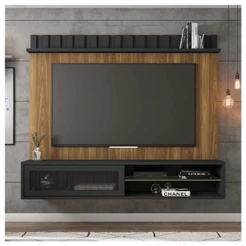 Painel Bancada TV até 75 Polegadas Thunder Marrom Caemmun
