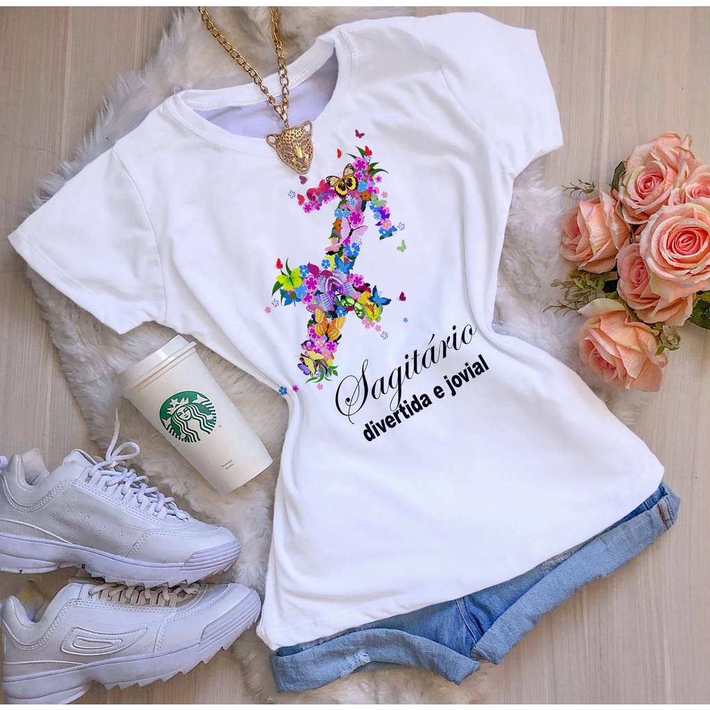 Imagem Blusa T-shirt Camiseta Básica - Signos