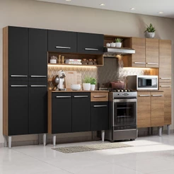 Cozinha Completa Madesa Emilly Joy com Armário e Balcão 15 Portas 1 Gaveta