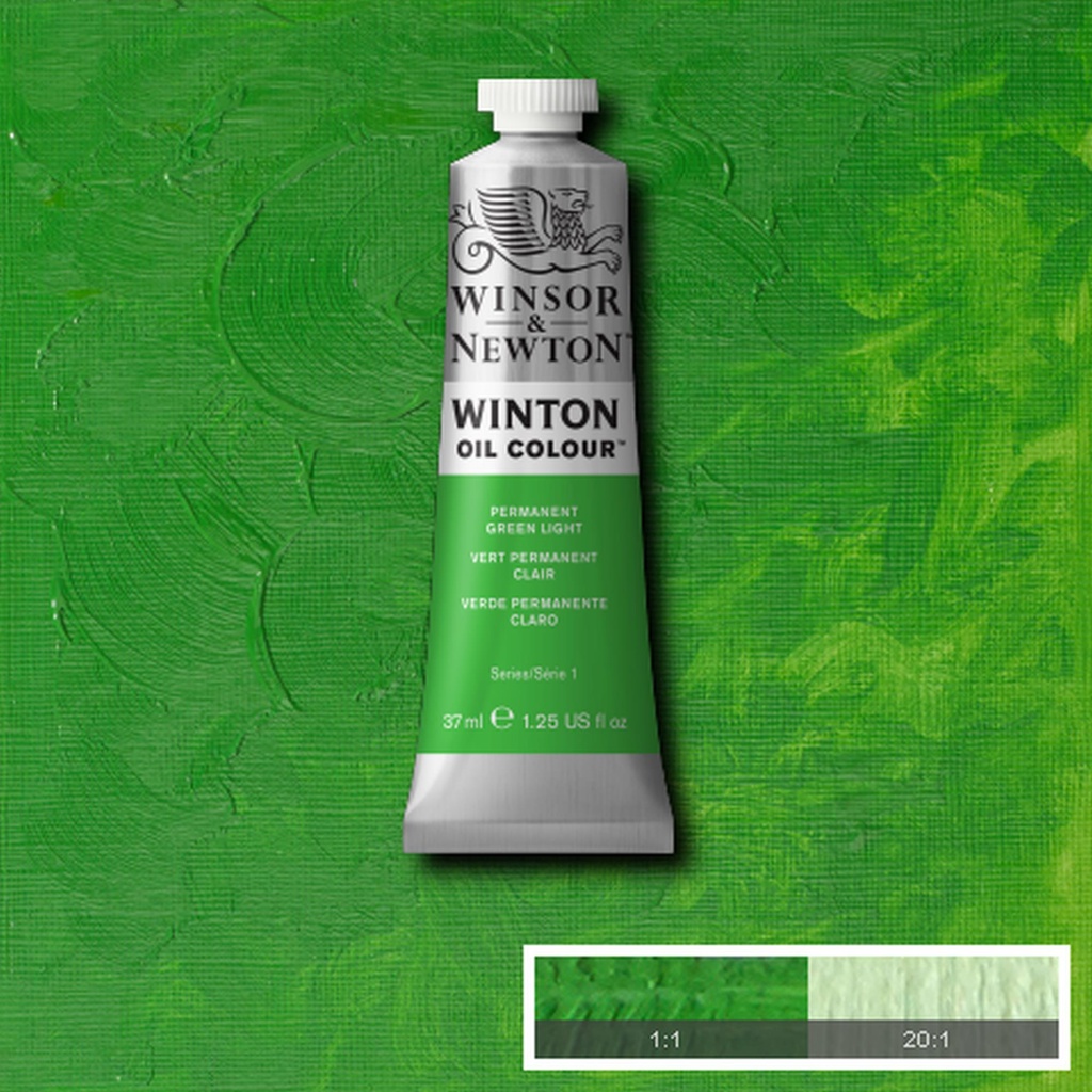 OLEO WINSOR NEWTON WINTON 37ML 1414483 PERMANENT GREEN LIGHT