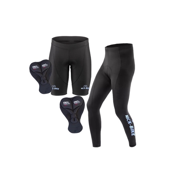 Kit Calça E Bermuda Ciclismo Masculino Roupa Ciclista C/ Forro Gel D120