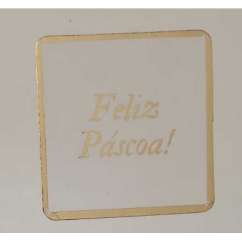 50 Etiquetas Feliz Pascoa Ouro Cod-1115 (Ms) em Oferta na Shopee