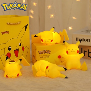 Pokemon Pikachu Luz Noturna Anime Macia Quarto Cabeceira Luzes LED Decoração Crianças Brinquedo Xmas Gift em Oferta na Shopee