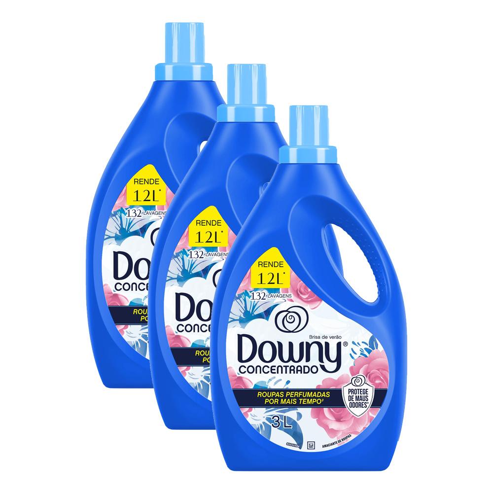 Kit 3 Amaciantes Downy Concentrado Brisa de Verão 3L - Home & Living