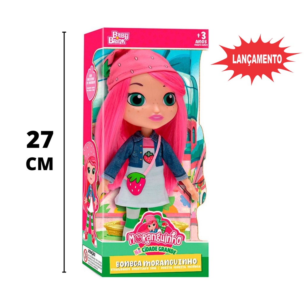 Nova Boneca MORANGUINHO Na cidade grande 27 cm - ORIGINAL LICENCIADO ...