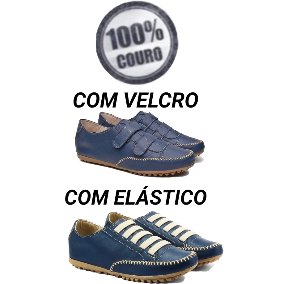Tênis Feminino Sapatênis Em Couro Mocatês Muito Leve Super Promoção DO 33 AO 42