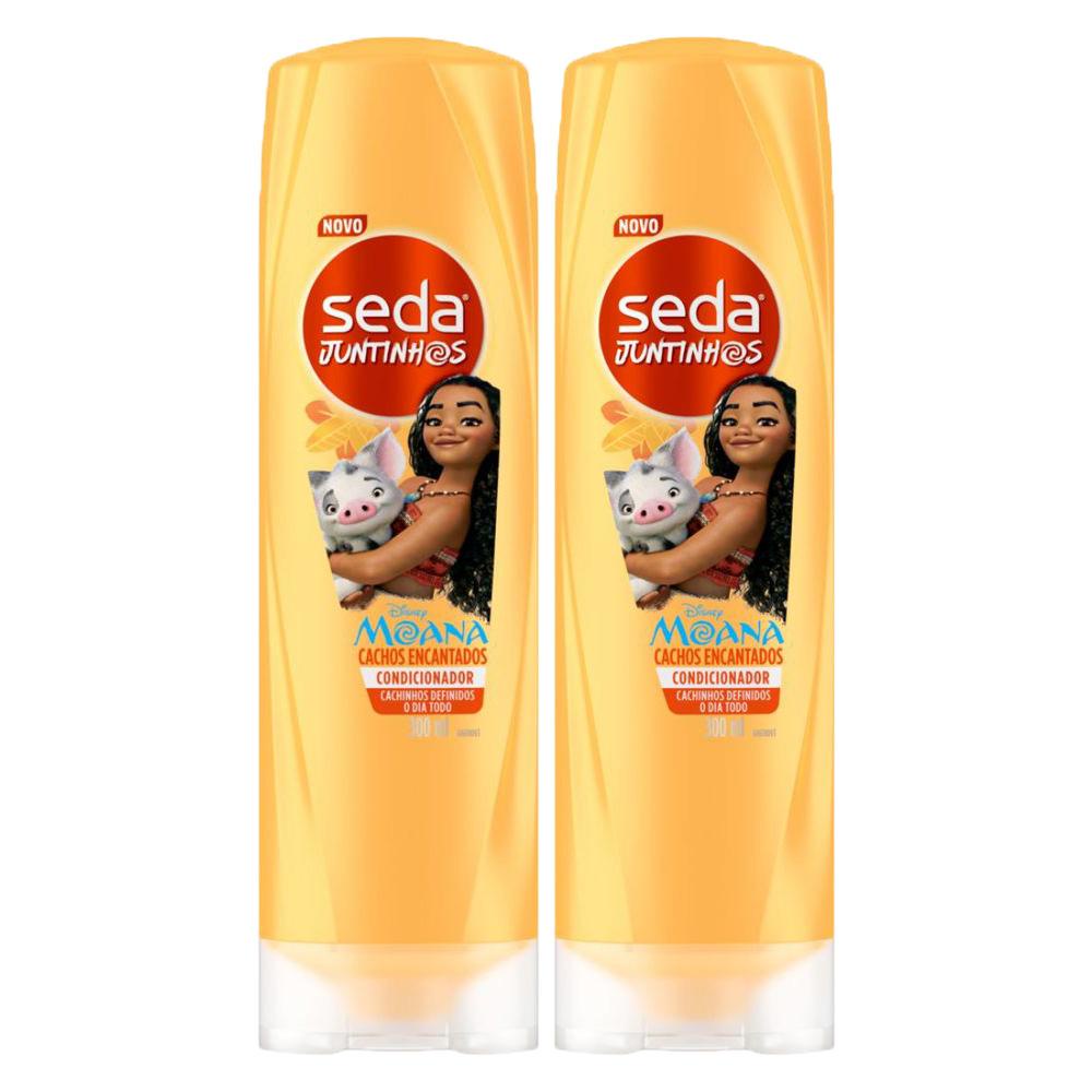 Kit 2 Condicionadores Seda Infantil Moana Juntinhos Cachos Encantados 300ml cada em Oferta na Shopee