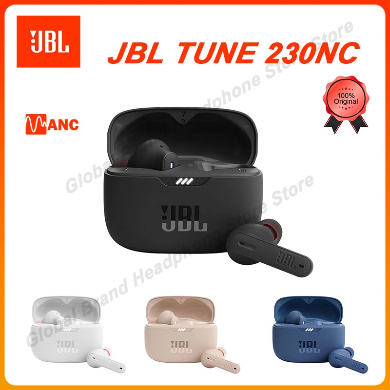 JBL Tune 230NC Fone De Ouvido Sem Fio Bluetooth 5.2 TWS Ruído Estéreo Cancelando Fones Esportivos À Prova D'água Com Microfone