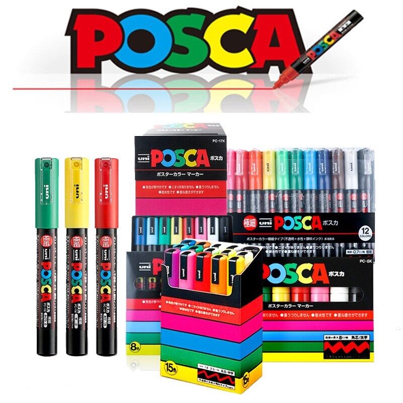 Punta Fina Pluma Marcadora UNI POSCA PC-5M, Pluma De Publicidad Para Rotulador Posca