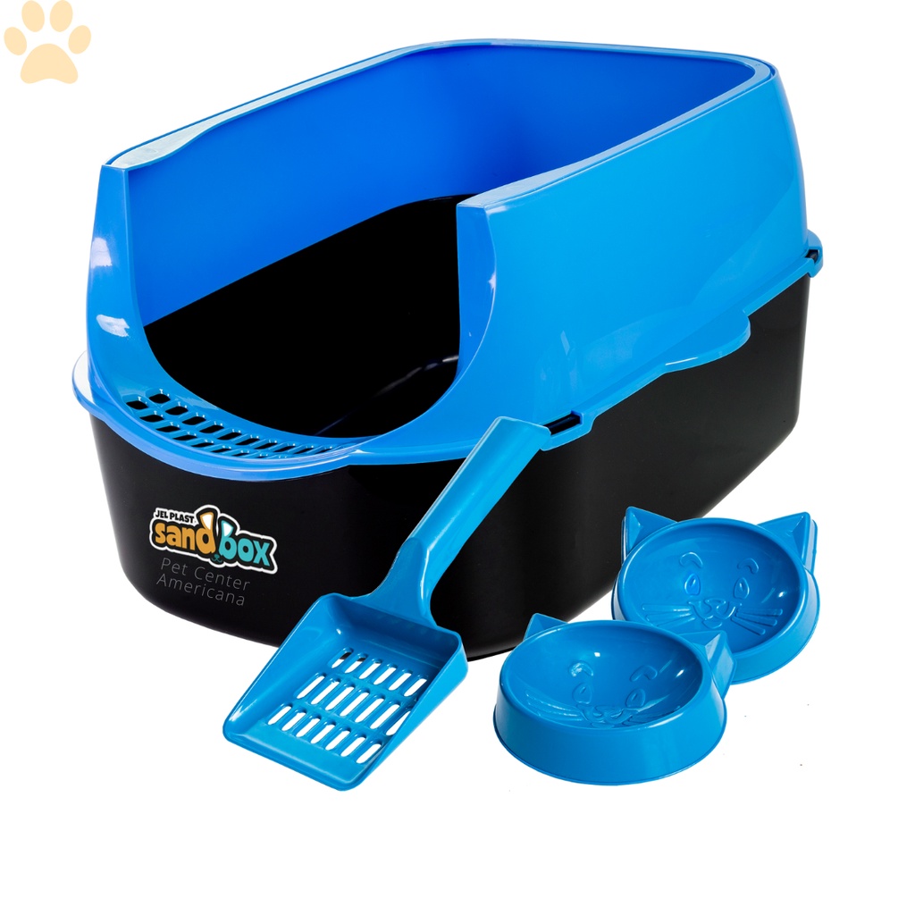 Caixa De Areia Banheiro Para Gatos Kit Completo 4 Em1 em Promoção