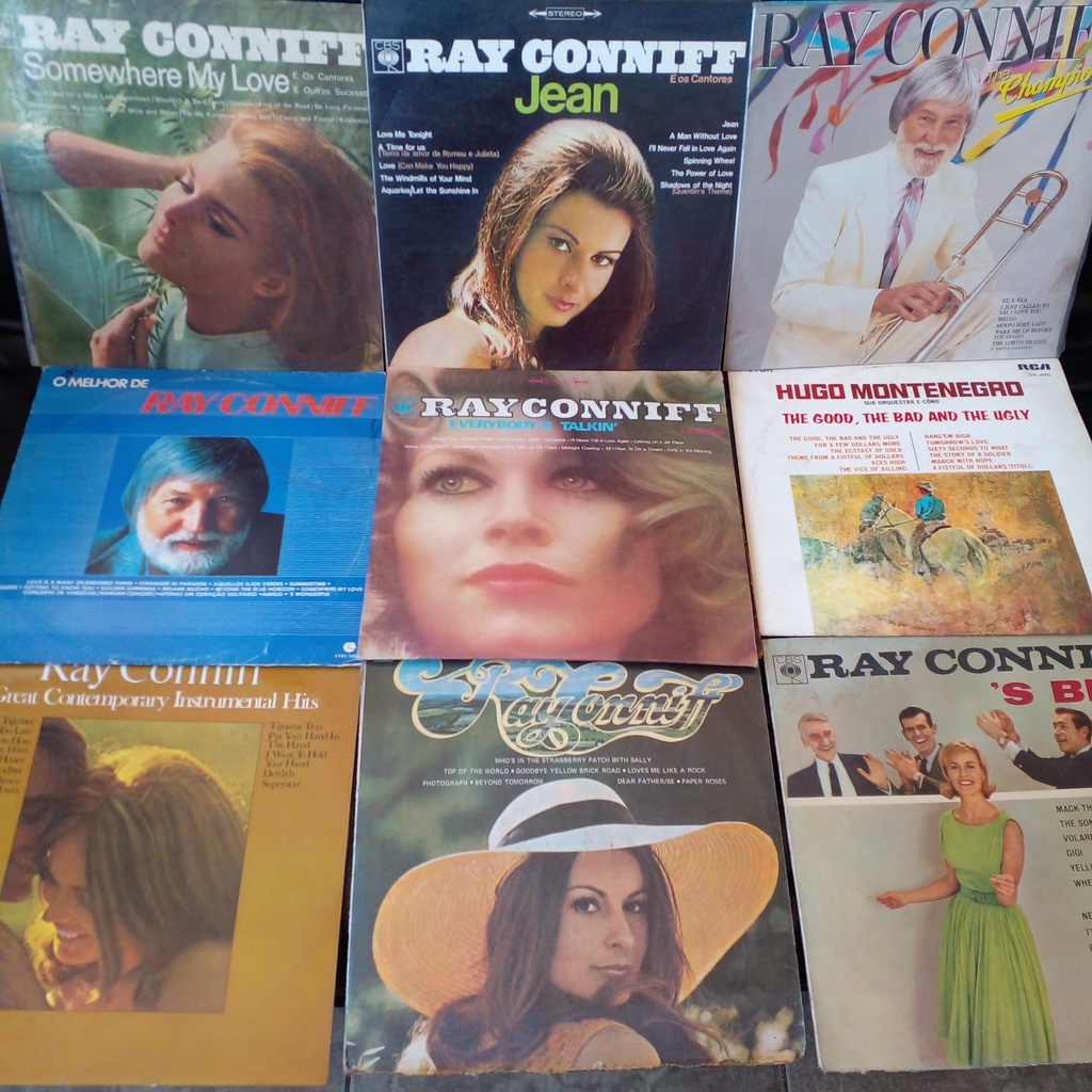 LP Vinil Maestros, Orquestras, Cantores(as), BigBands etc- Vários Títulos Ray Connif ,Paul Mauriat ,Cole ,Hugo Montenegr