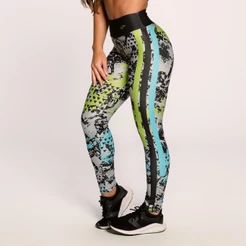 Calça Legging Fitness Feminina Suplex Estampada Academia Modernize