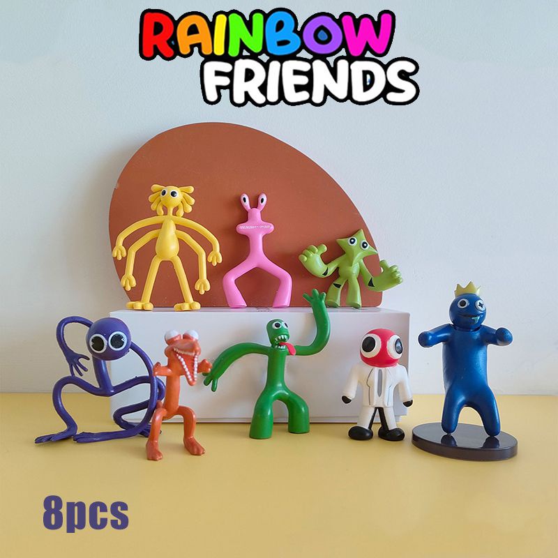 8pcs Roblox Rainbow Friends Action Figure Toy Model Decoration