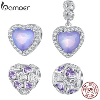 Prata Bamoer 925 Pingente Infinito Miçangas De Amor Para Pulseira Faça Você Mesmo Jóias Da Moda