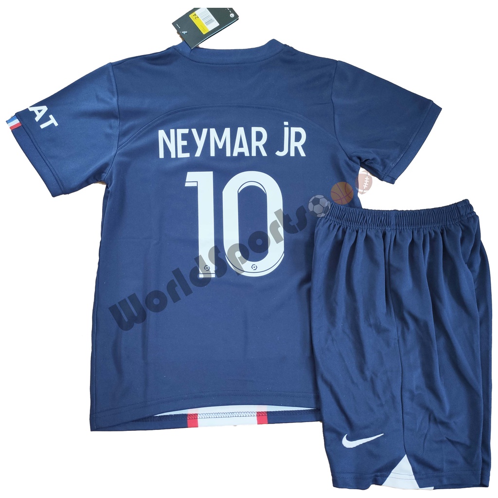 PSG 2021/22 Home Neymar JR #10 YOUTH Jersey Name Set