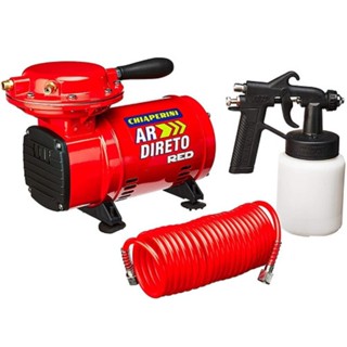Compressor Ar Direto Red Chiaperini Bivolt 1/3hp Kit Pintura em Oferta na Shopee
