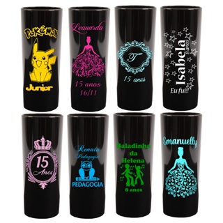 kit com 100 unidade já personalizada em uma cor de gravação e a mesma arte para todos os copos em Oferta na Shopee