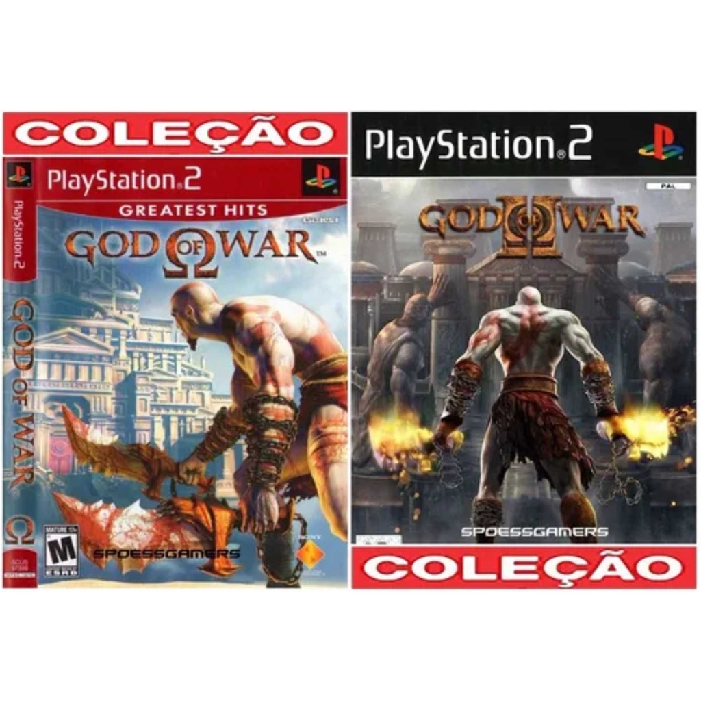 God Of War 1 E 2 Ps2 Legendado Português (2 Dvds) Patch Me