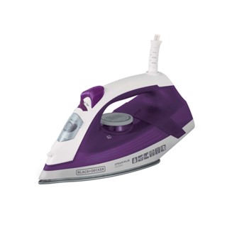 Ferro de Passar Roupa a Vapor e a Seco Black+Decker FX2500 Roxo e Branco