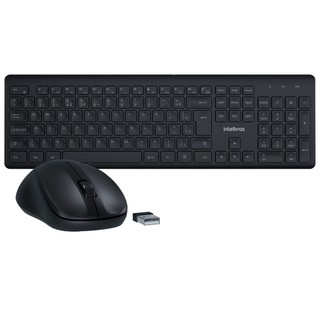 Kit Teclado e Mouse Intelbras CSI50 Sem Fio Preto em Oferta na Shopee